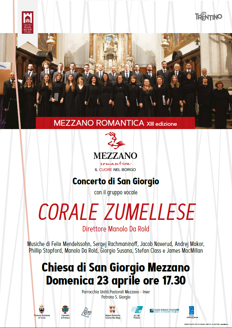 Concerto di San Giorgio con il gruppo vocale Corale Zumellese